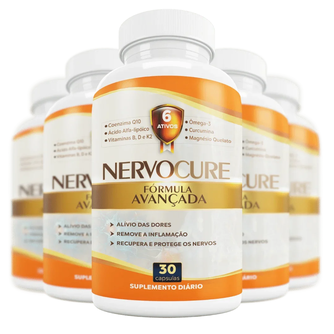 NervoCure - 5 Caixa - Suplemento Alimentar 30 Capsulas