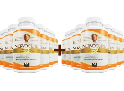 NervoCure - 12 Caixa - Suplemento Alimentar 30 Capsulas